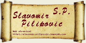 Slavomir Pilipović vizit kartica